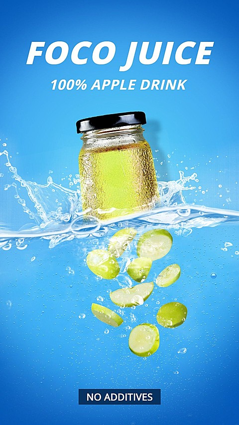 Apple Juice Groceries Consumer Packaged Drinks Product Promo Ecommerce Story