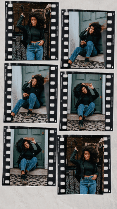 Animated instagram story template GIF