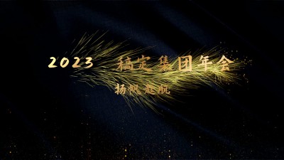 年终年会暖场奢华感横版视频
