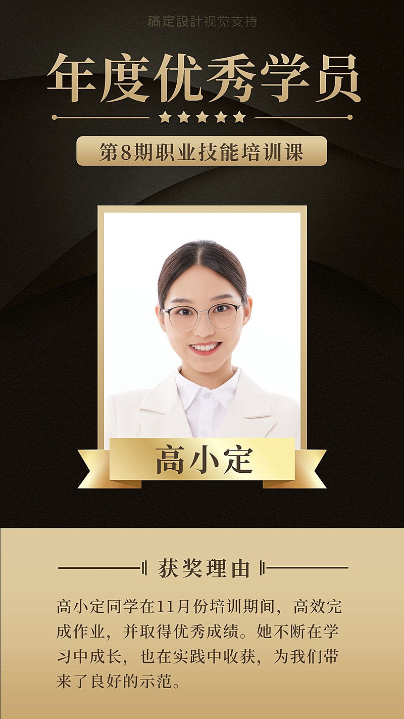 社群/优秀学员/喜报奖状