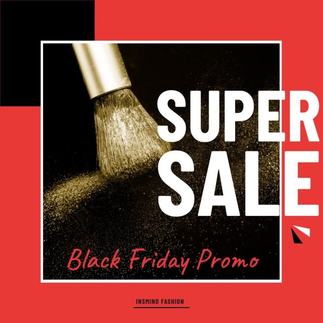 Black Friday Cosmetics Sale Ecommerce Product Image预览效果