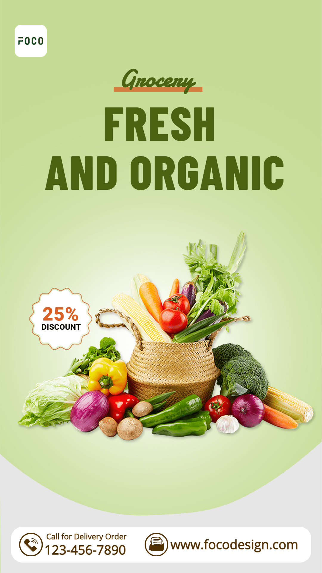 Fresh Vegetables Groceries Food Supplies Ecommerce Story预览效果