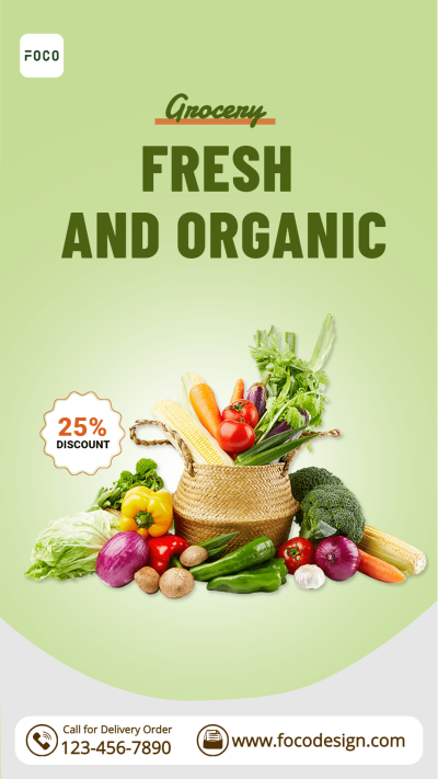 Fresh Vegetables Groceries Food Supplies Ecommerce Story
