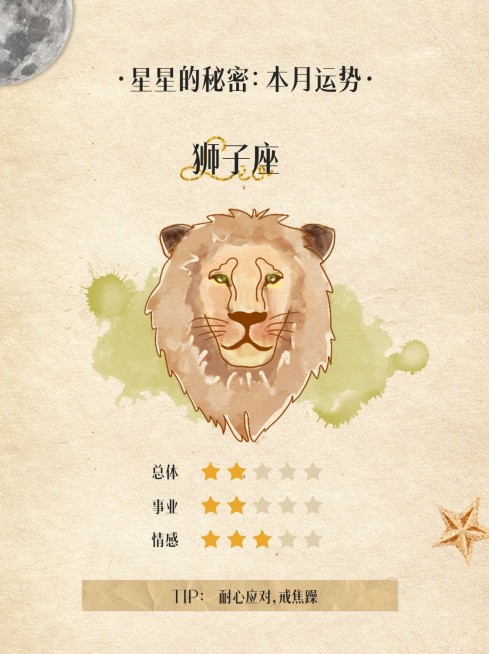 12星座运势娱乐测试小红书配图套系预览效果