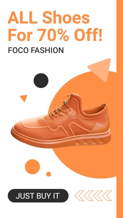 Sports Running Shoes and Sneakers Fashion Sale Promo Ecommerce Story