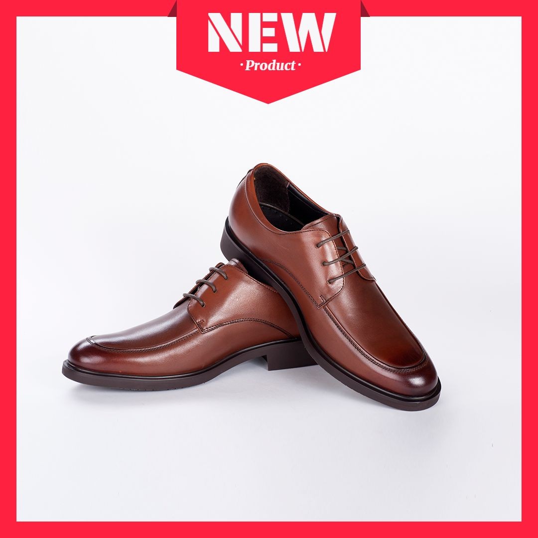 Men's Leather Shoes Fashion New Arrival Badge Label Ecommerce Product Image预览效果