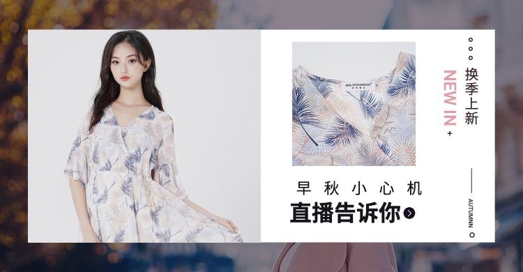直播女装海报预览效果