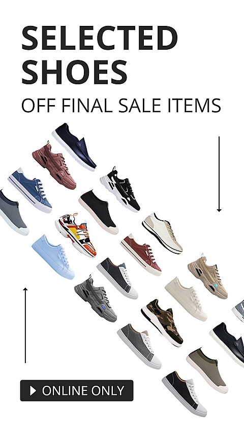 Men's Sport Running Shoes and Sneakers Fashion Sale Promo Ecommerce Story