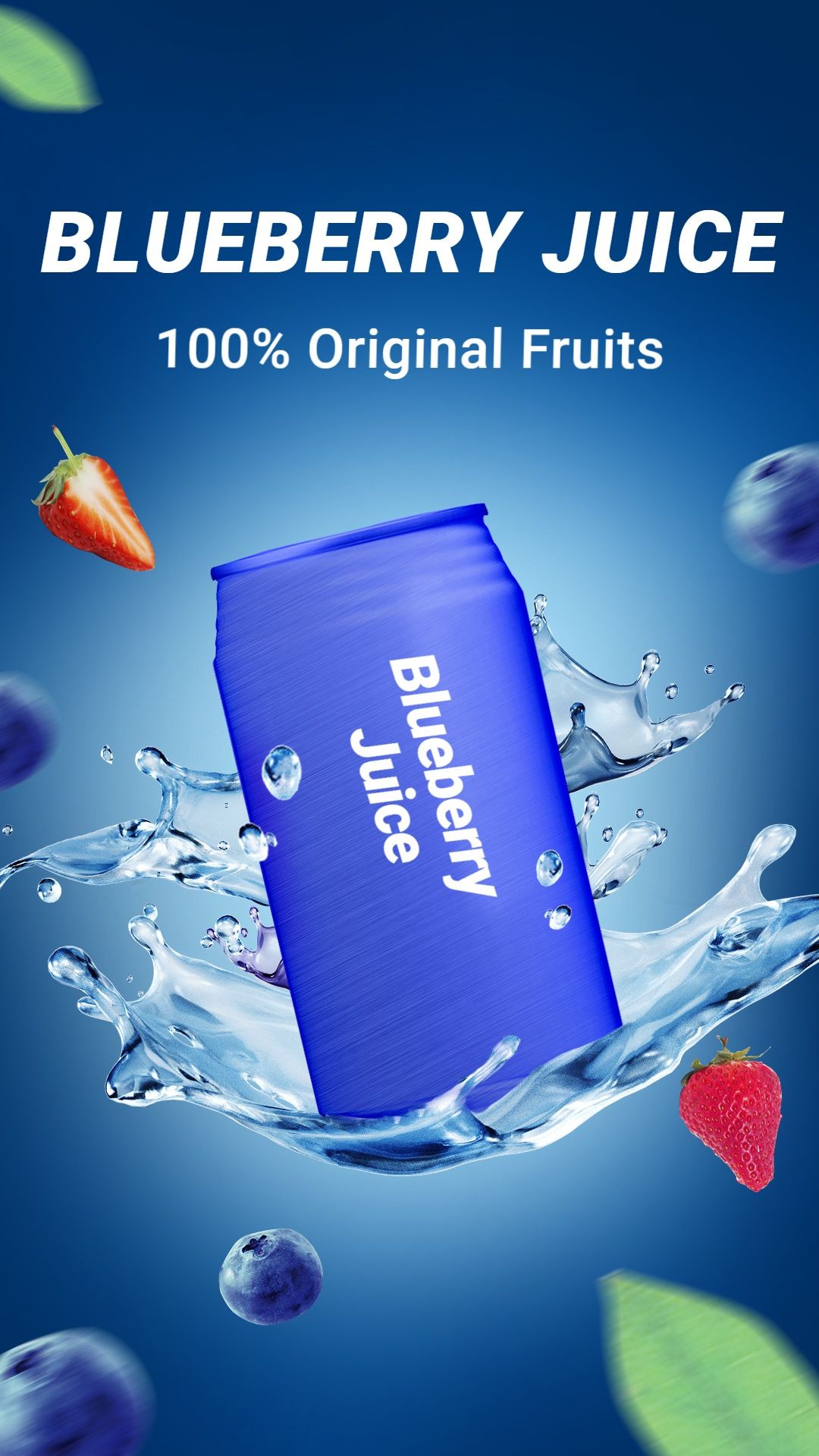 Blueberry Juice Consumer Packaged Drinks Ecommerce Story预览效果