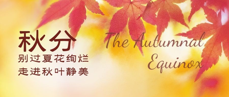 通用秋分节气实景排版公众号首图预览效果