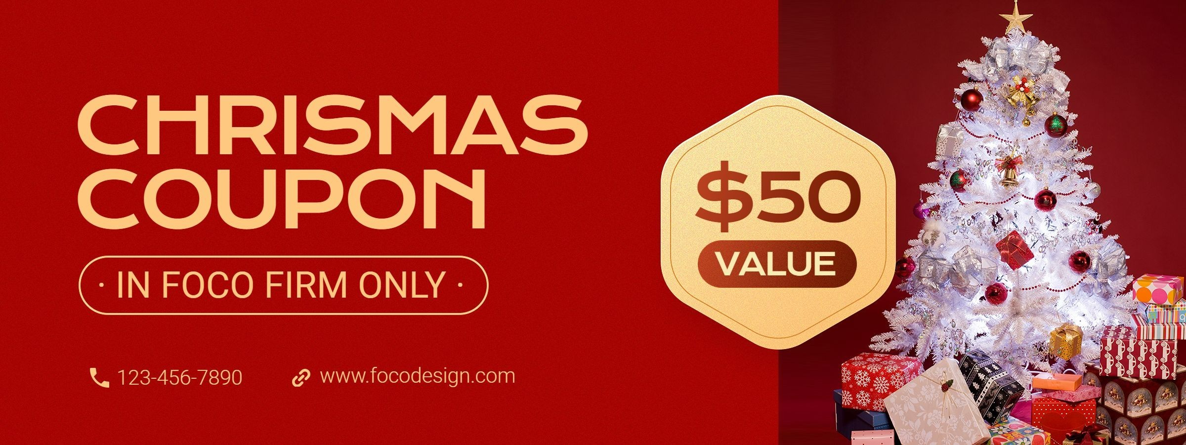 Christmas Holiday Sales Voucher Discount Coupon