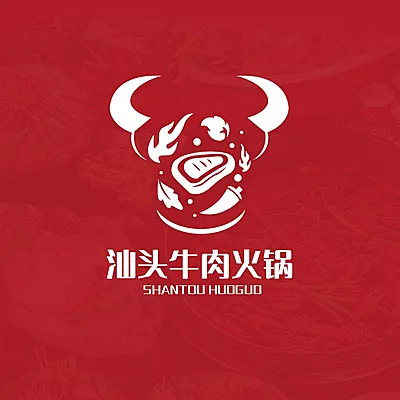 餐饮美食火锅店品牌宣传LOGO