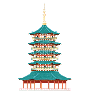 中国风-传统建筑-雷峰塔