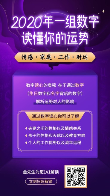 占卜塔罗牌/运势解读/手机海报预览效果