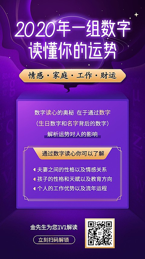 占卜塔罗牌/运势解读/手机海报