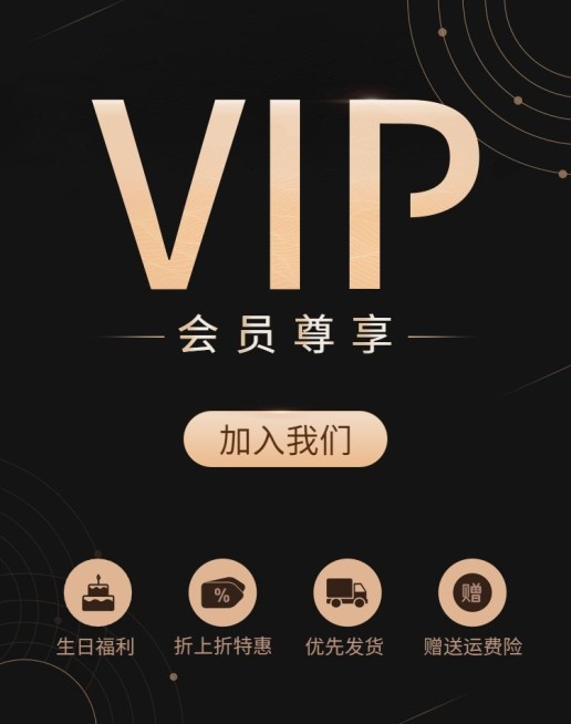 VIP会员卡海报预览效果