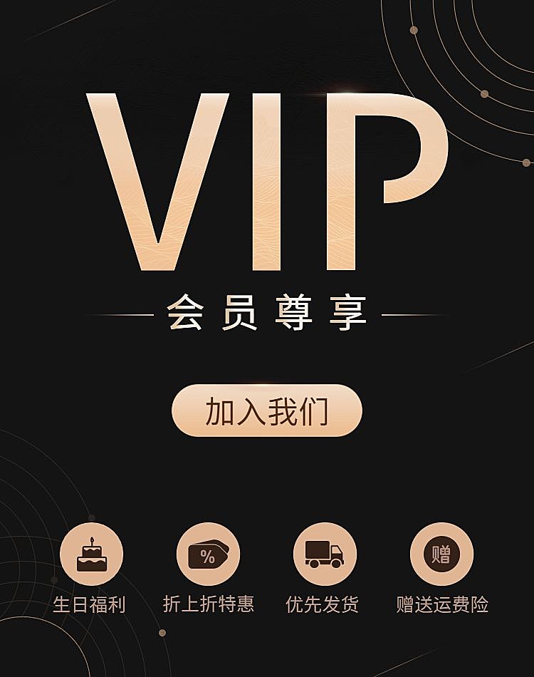 VIP会员卡海报