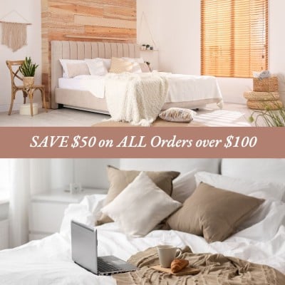 Black Friday Furniture Bed Display Sale Ecommerce Product Image