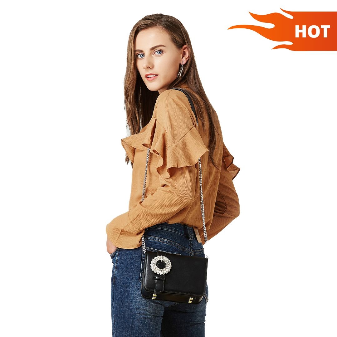 Women's Shirt and Jeans Fashion Hot Popular Badge Label Ecommerce Product Image预览效果