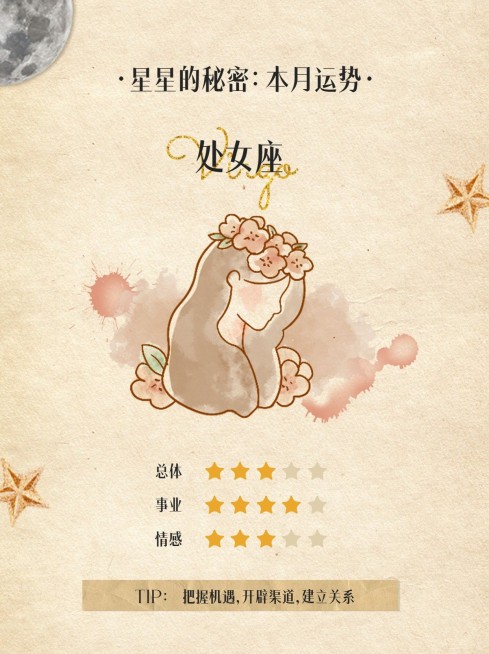 12星座运势娱乐测试小红书配图套系预览效果