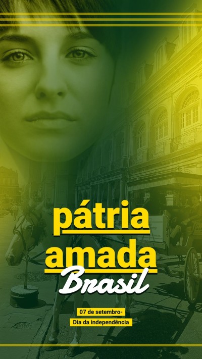 Simple Fileter Element Woman Independence Day of Brazil Instagram Story