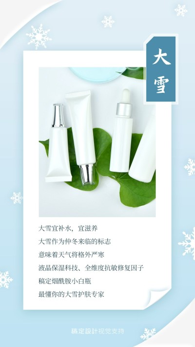 大雪节气产品展示营销