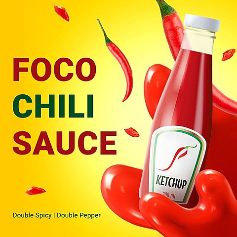 Chili Sauce Groceries Food Condiments Ecommerce Product Image 