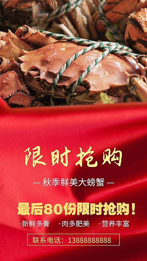 限时抢购手机海报