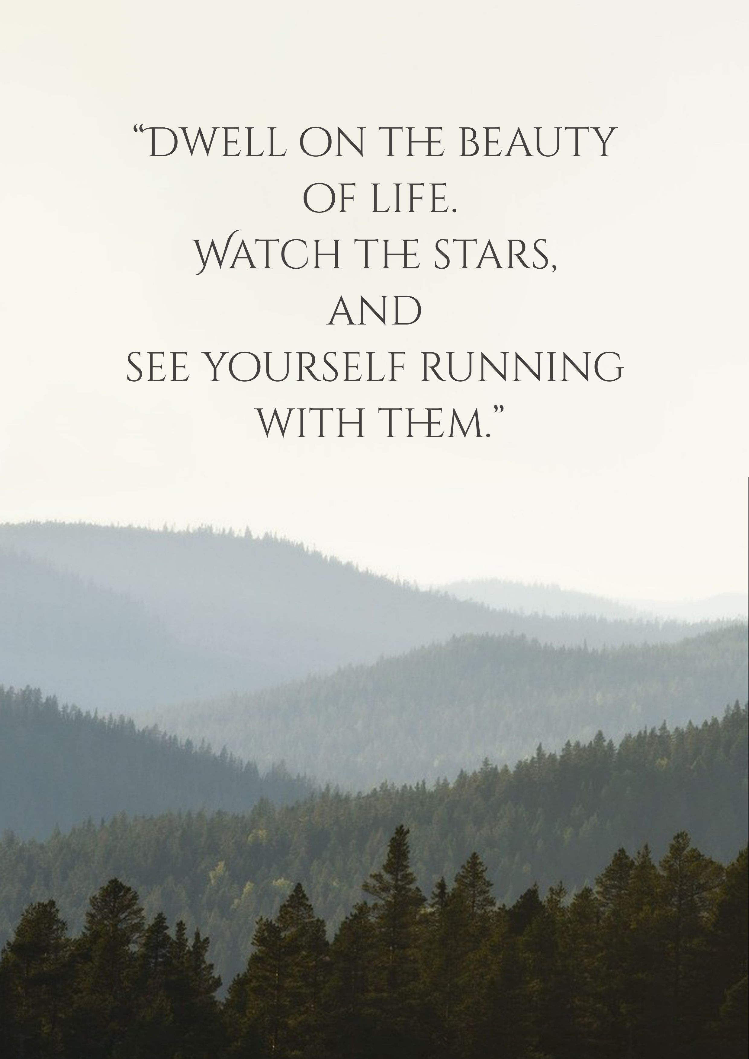 Nature Mountain View Motivational Inspirational Quotes Poster