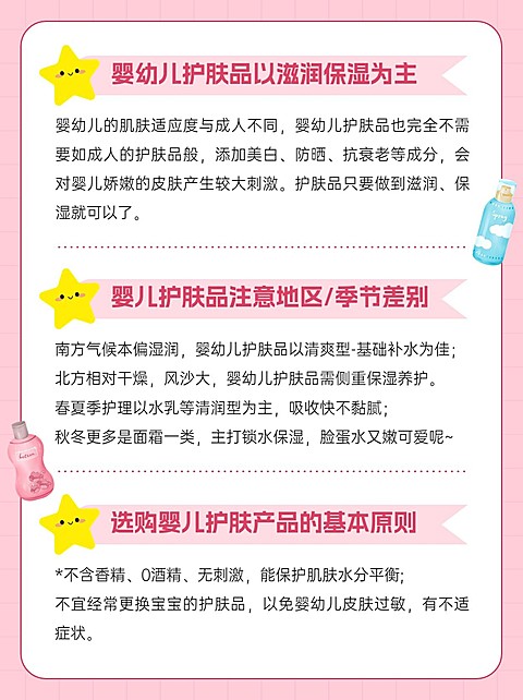 母婴亲子护肤攻略科普小红书配图
