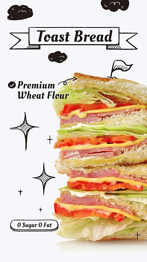 Bread Groceries Food Promo Ecommerce Story