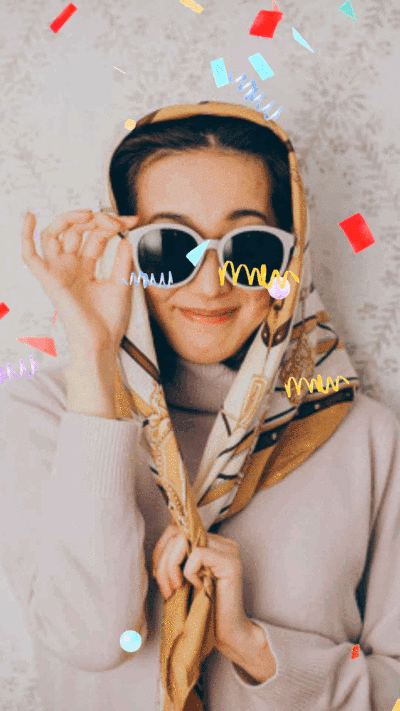 Animated instagram post template