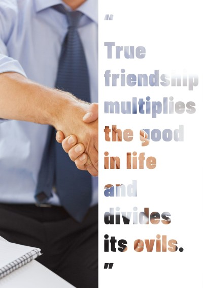 Friendship Collaboration Motivational Inspirational Quotes Poster