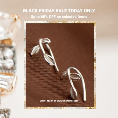 Black Friday Jewelry Promotion Poster Ecommerce Product