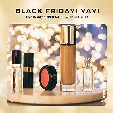 Flicker Background Black Friday Cosmetics Sale Ecommerce Banner