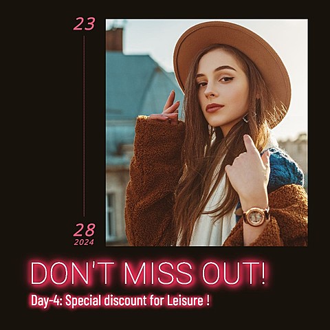 Glow Fonts Fashion Black Friday Women's Wear Discount Ecommerce Banner