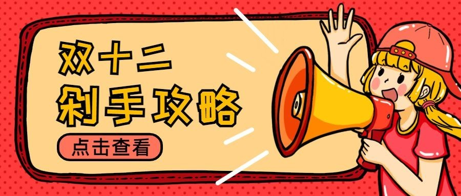 双12剁手攻略指南公众号首图