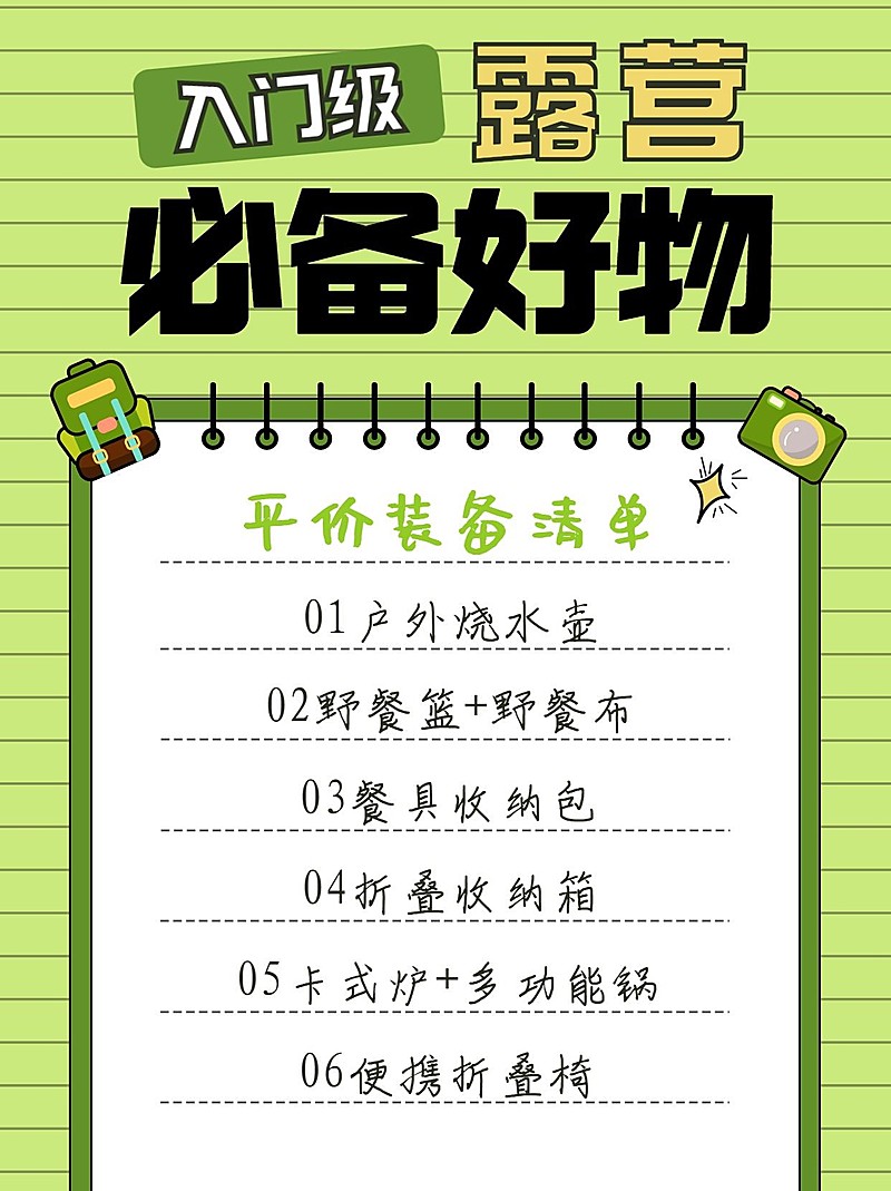 旅游出行种草清单手账小红书配图