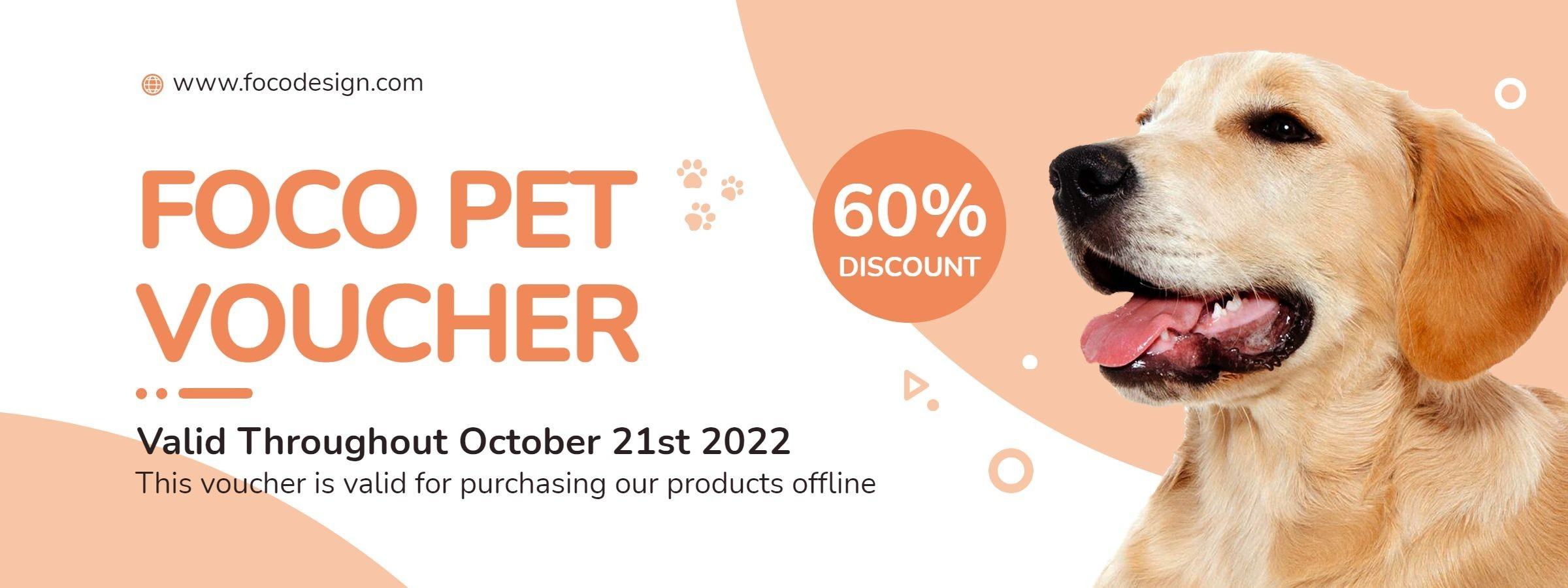 Simple Pet Care Services Discount Voucher Coupon