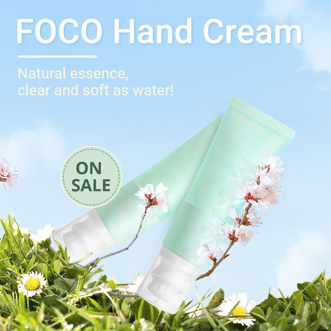 Hand Cream Beauty Cosmetics Personal Skincare Sale Ecommerce Product Image预览效果