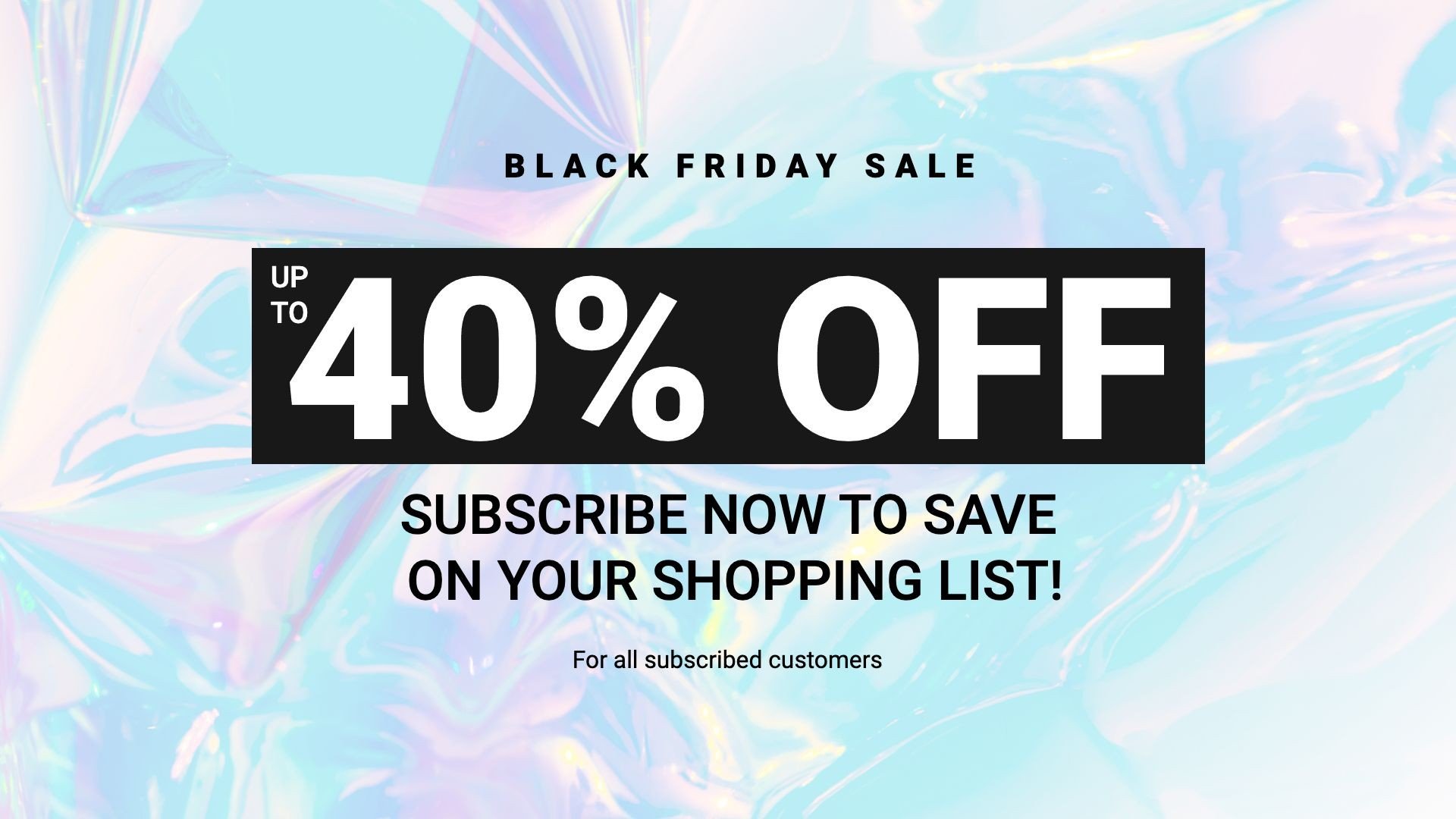 Black Friday Special Sale Ecommerce Banner