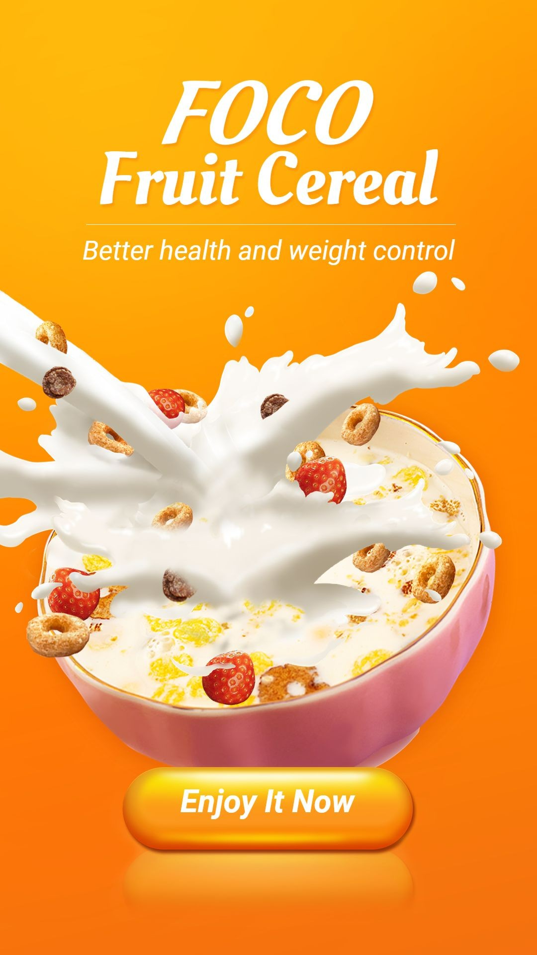 Breakfast Cereal Healthy Snacks Consumer Packaged Food and Groceries Promo Ecommerce Story预览效果