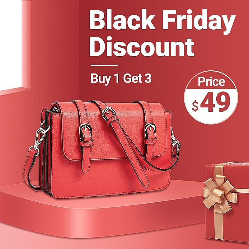 黑色星期五电商箱包女包海报banner