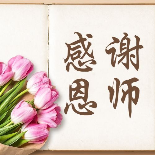 教师节快乐祝福鲜花贺卡公众号次图预览效果