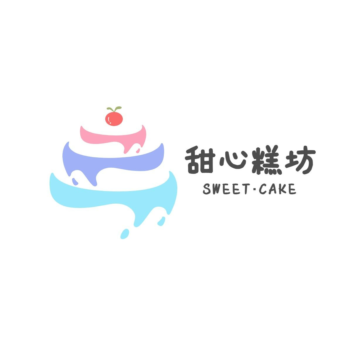 餐饮美食蛋糕店品牌宣传LOGO预览效果