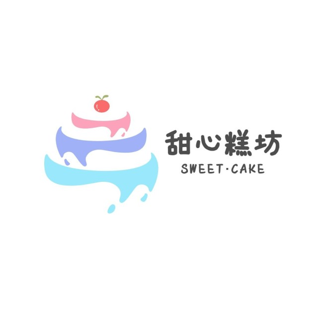 餐饮美食蛋糕店品牌宣传LOGO预览效果
