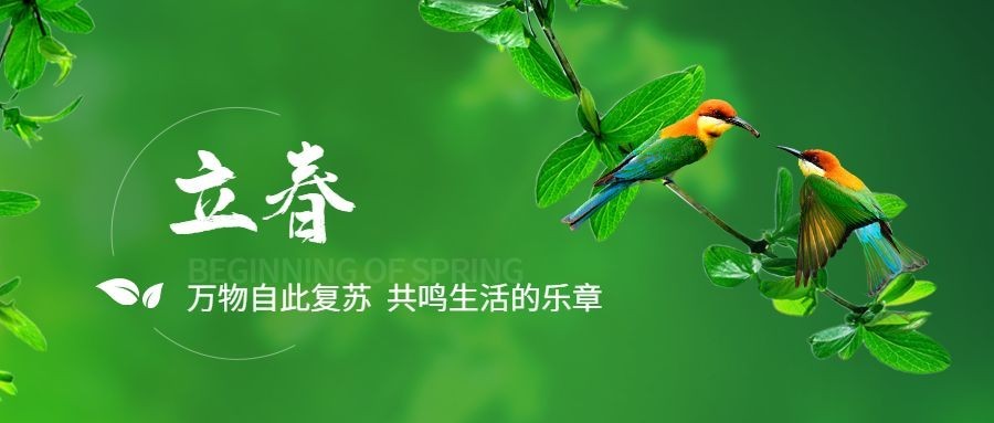 立春公众号首图预览效果