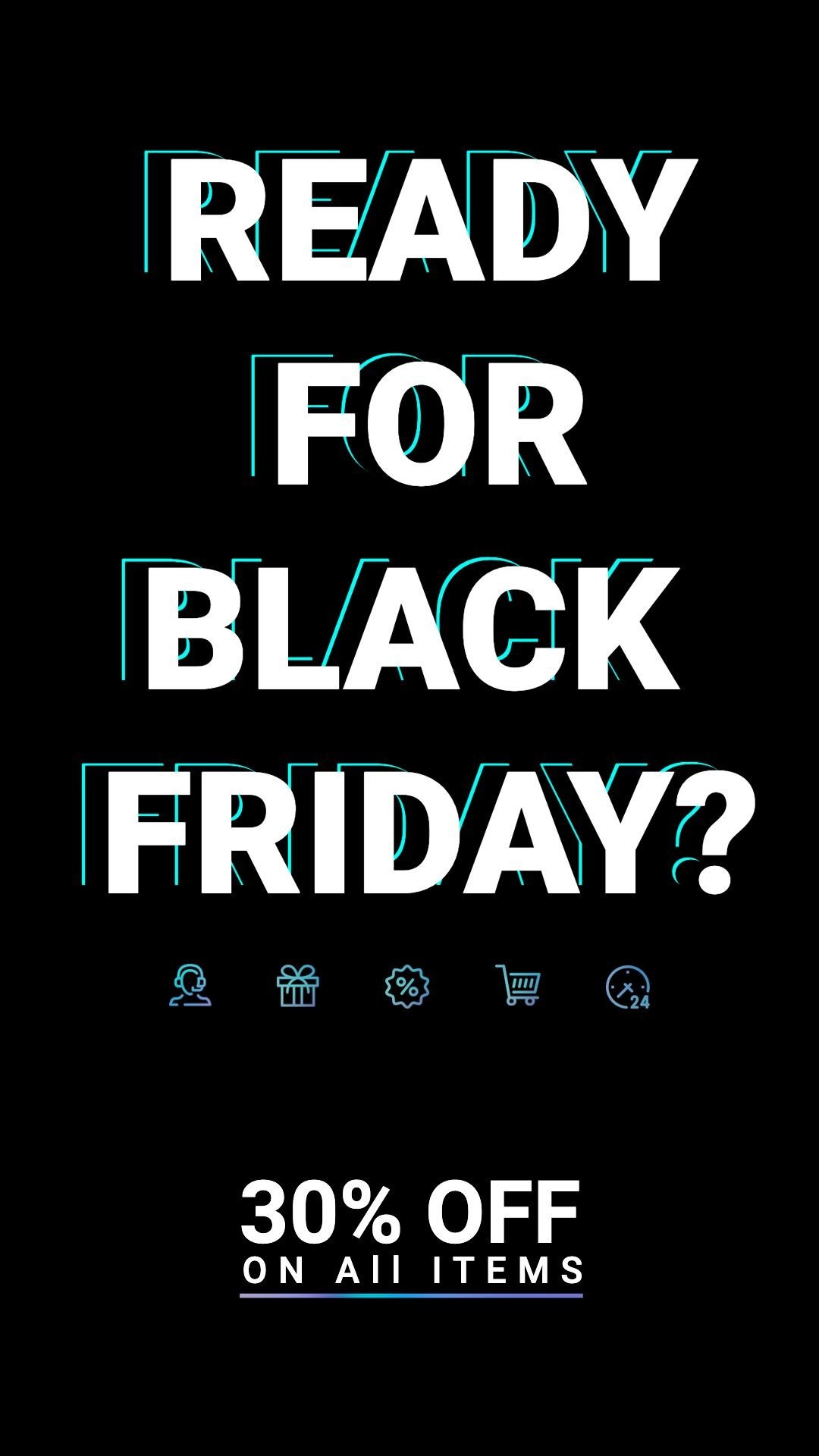 Black Friday Big Discount Template Promotion Fashion Simple Style Poster Ecommerce Story