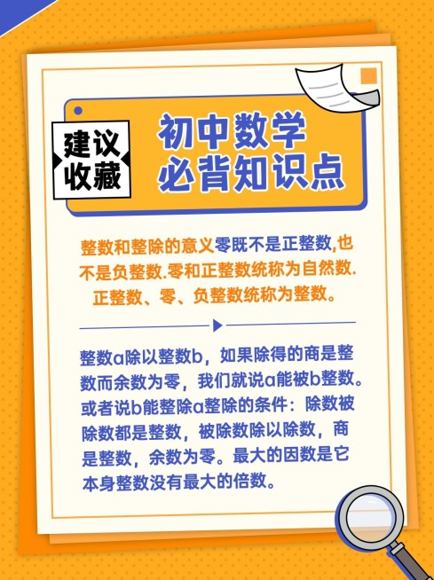 初中数学必备知识点小红书配图预览效果