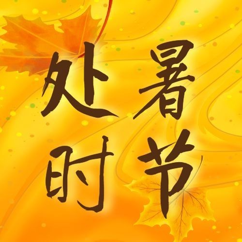 处暑节气祝福问候秋老虎公众号次图预览效果
